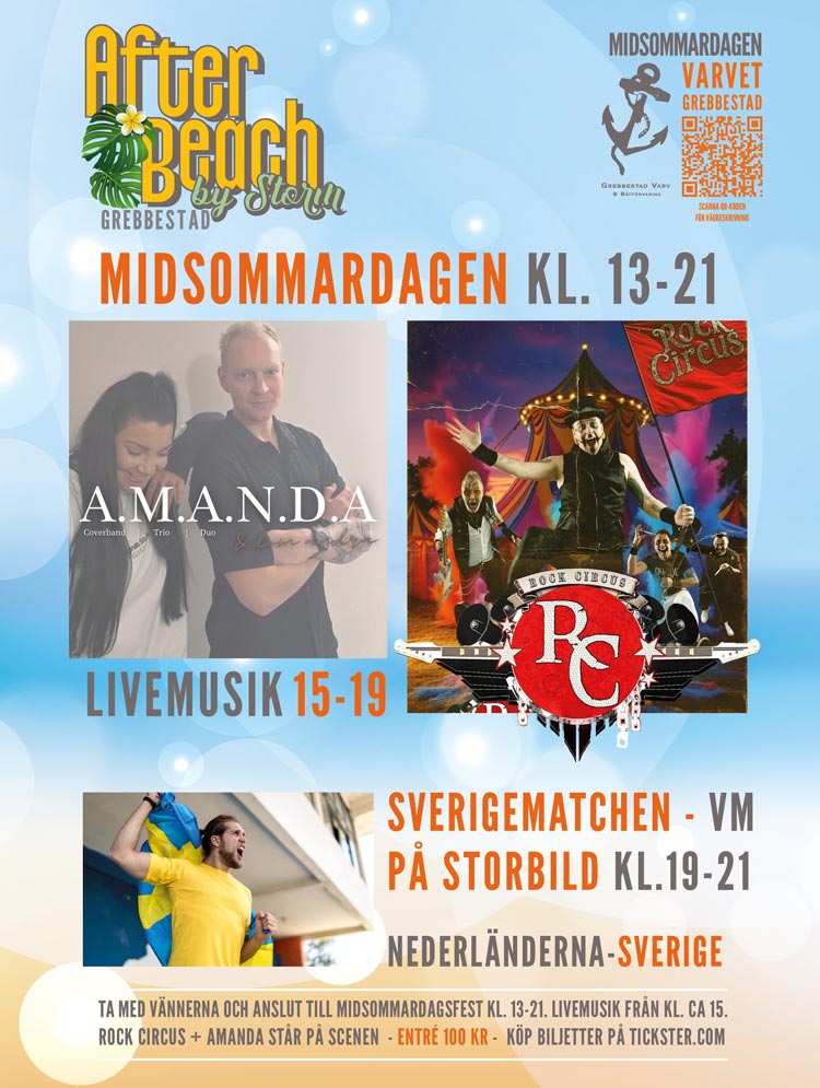 After beach midsommardagen