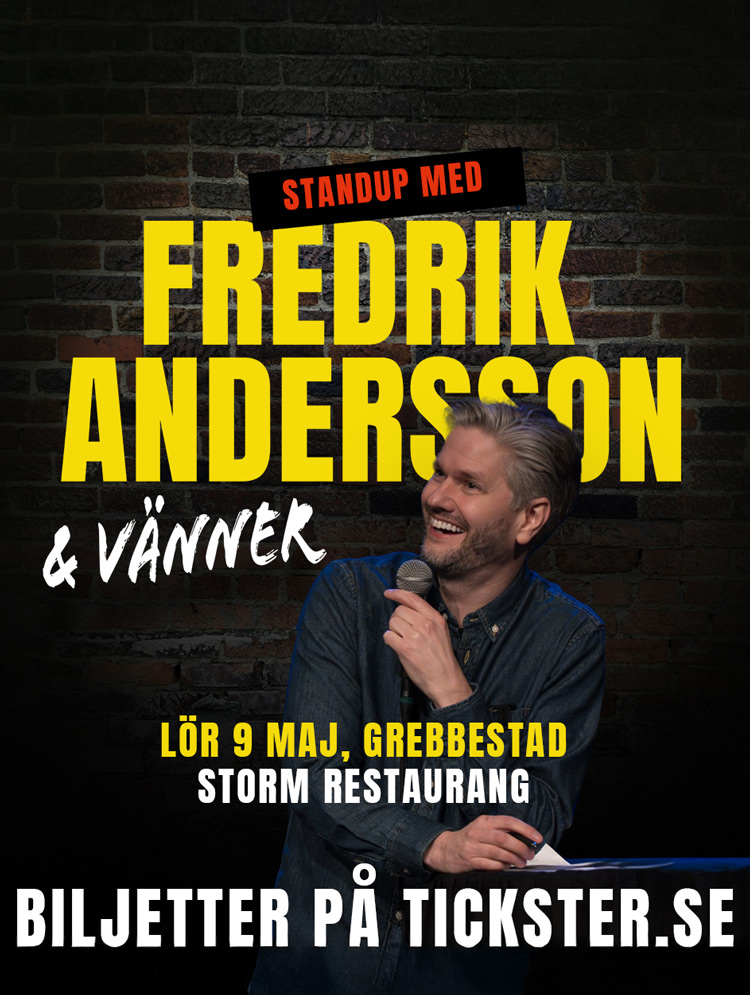 Stand up med Fredrik Andersson
