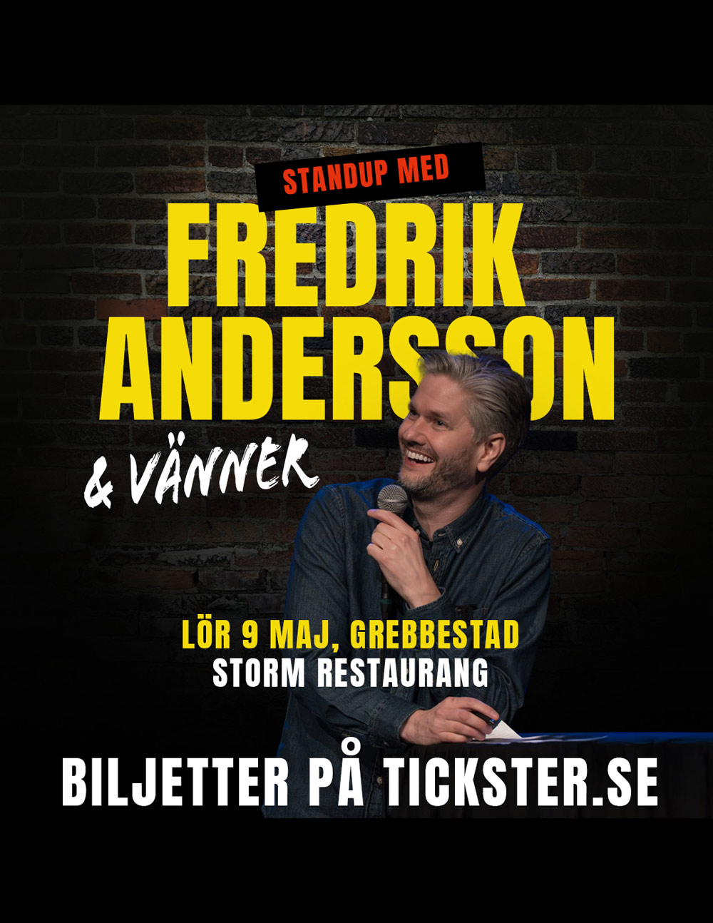 Stand up med Fredrik Andersson
