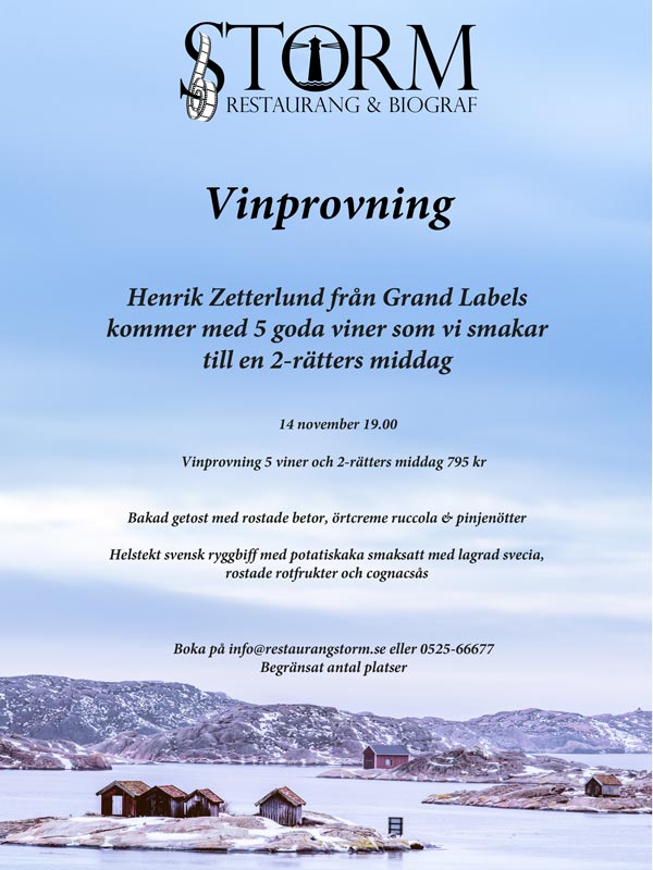Vinprovning hos Storm